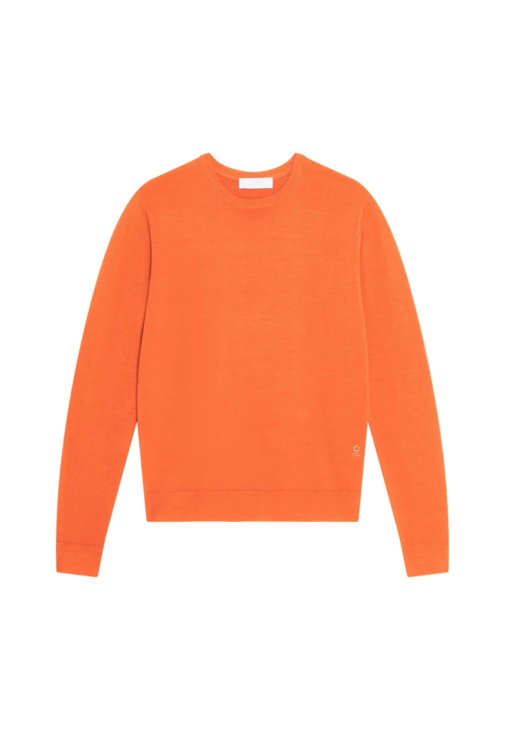 Montagut Pulls-Pull col rond en laine mérinos - Eddie 15-Orange