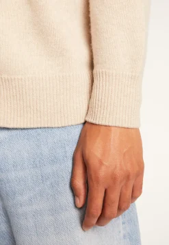 Montagut Pulls-Pull col rond en laine mérinos - Thomas 13-Beige moyen