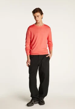 Montagut Pulls-Pull col rond en laine mérinos - Eddie 24-Rose clair