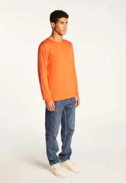 Montagut Pulls-Pull col rond en laine mérinos - Erin 15-Orange