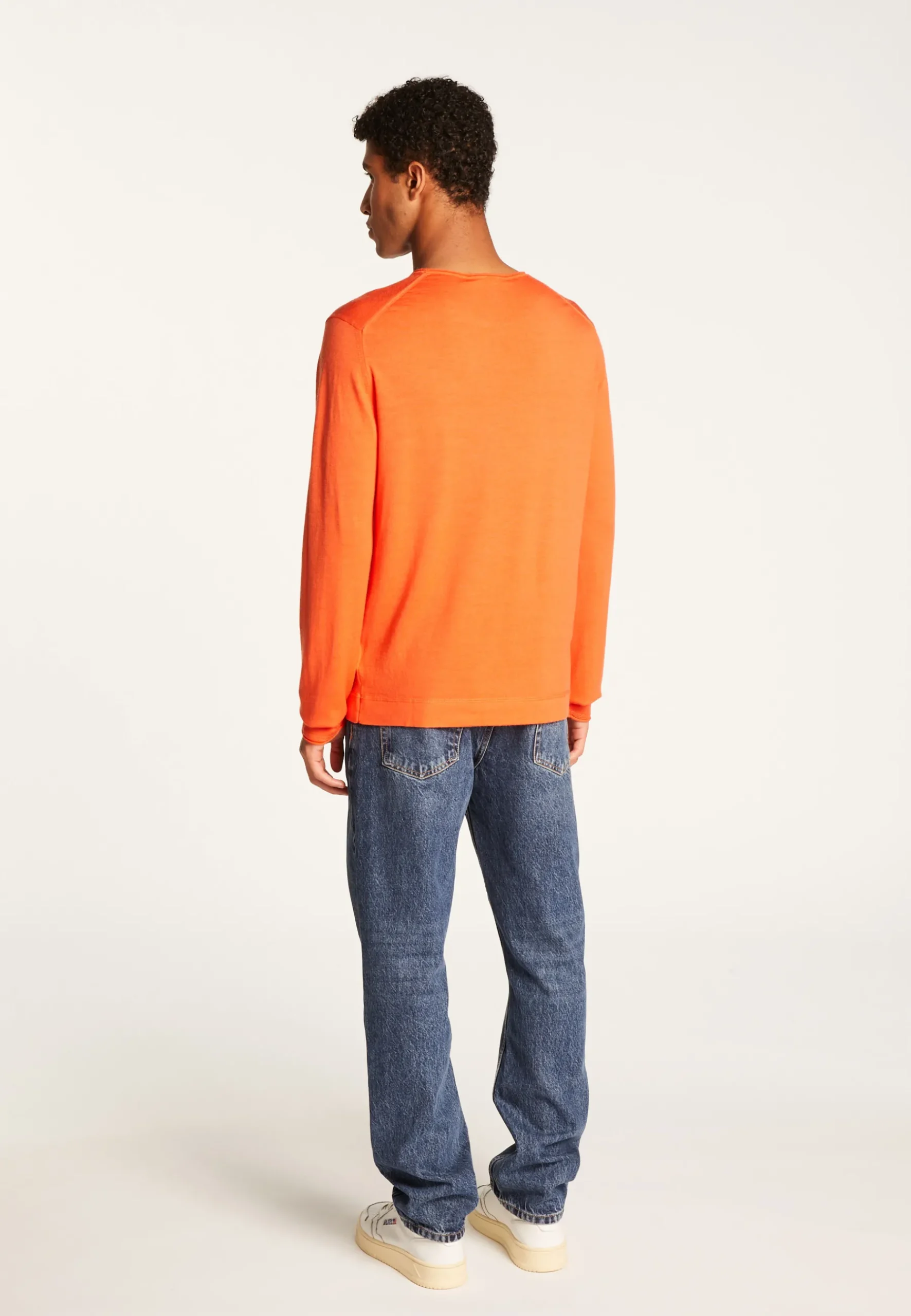 Montagut Pulls-Pull col rond en laine mérinos - Erin 15-Orange