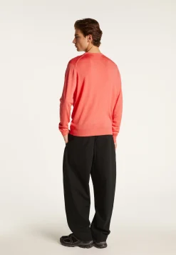 Montagut Pulls-Pull col rond en laine mérinos - Eddie 24-Rose clair
