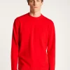 Montagut Pulls-Pull col rond en viscose et laine - Thimothée 52-Rouge