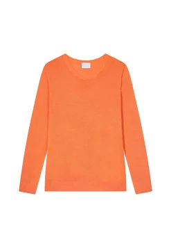 Montagut Pulls-Pull col rond en viscose et soie - Ninon 15-Orange