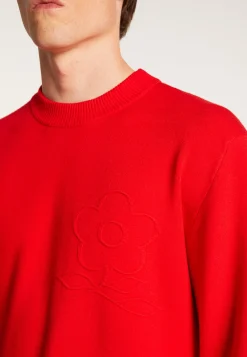 Montagut Pulls-Pull col rond en viscose et laine - Thimothée 52-Rouge