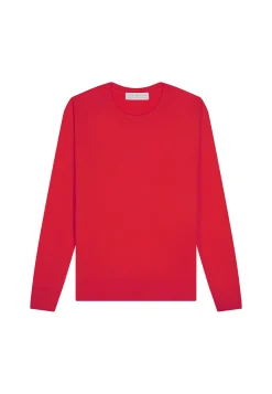 Montagut Les Incontournables-Pull col rond laine mérinos - Asena 52-Rouge