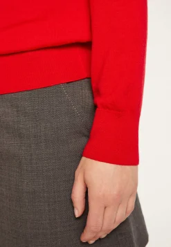 Montagut Les Incontournables-Pull col rond laine mérinos - Asena 52-Rouge