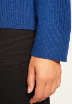 Montagut Pulls-Pull col rond laine mérinos - Rosalie 48-Bleu roi