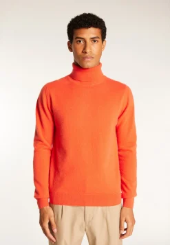 Montagut Pulls-Pull col roulé en cachemire - Eduardo 15-Orange