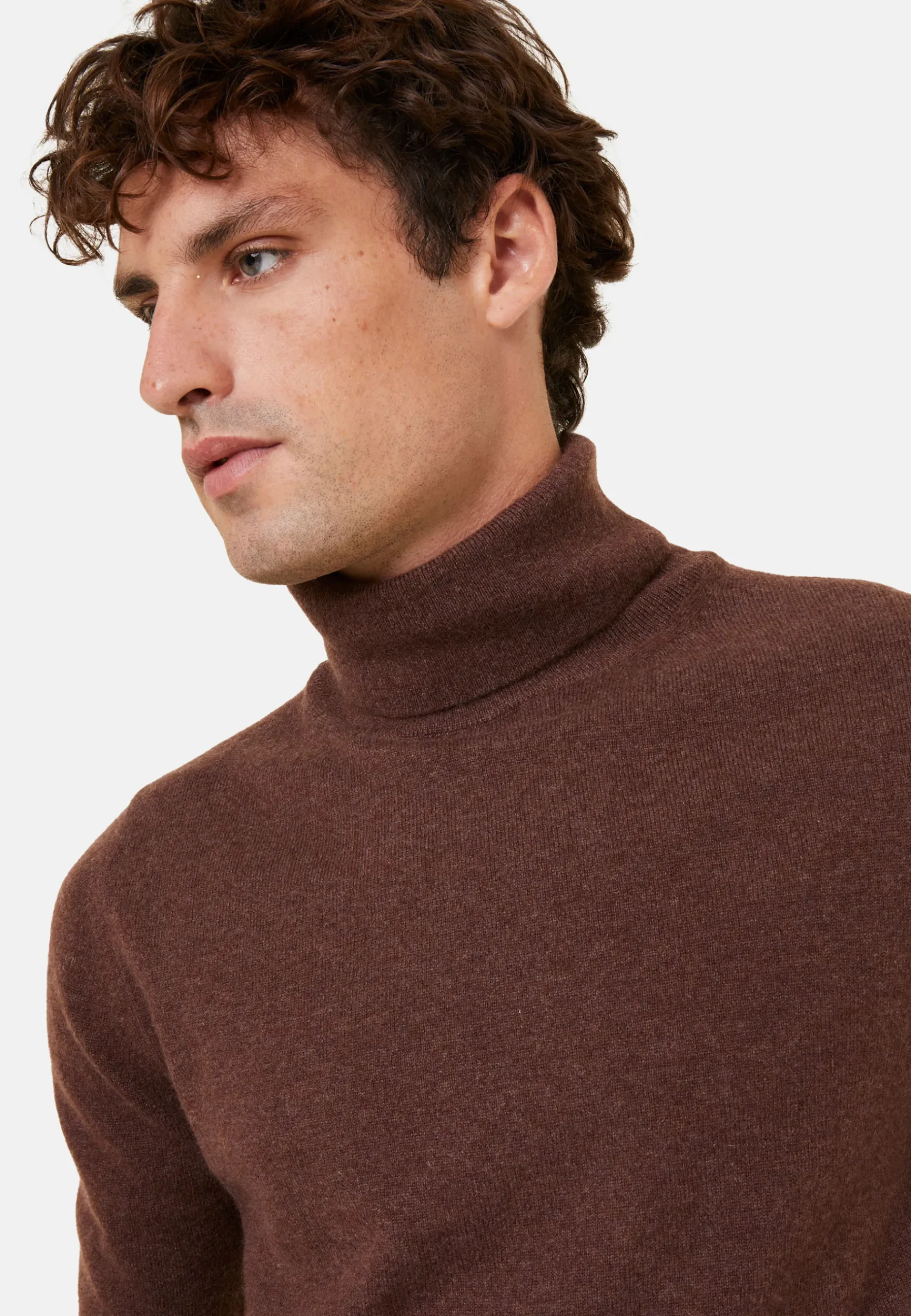 Montagut Pulls-Pull col roulé en cachemire - Eduardo 47Marron foncé