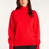 Montagut Les Incontournables-Pull col roulé en cachemire - Anabelle 52-Rouge