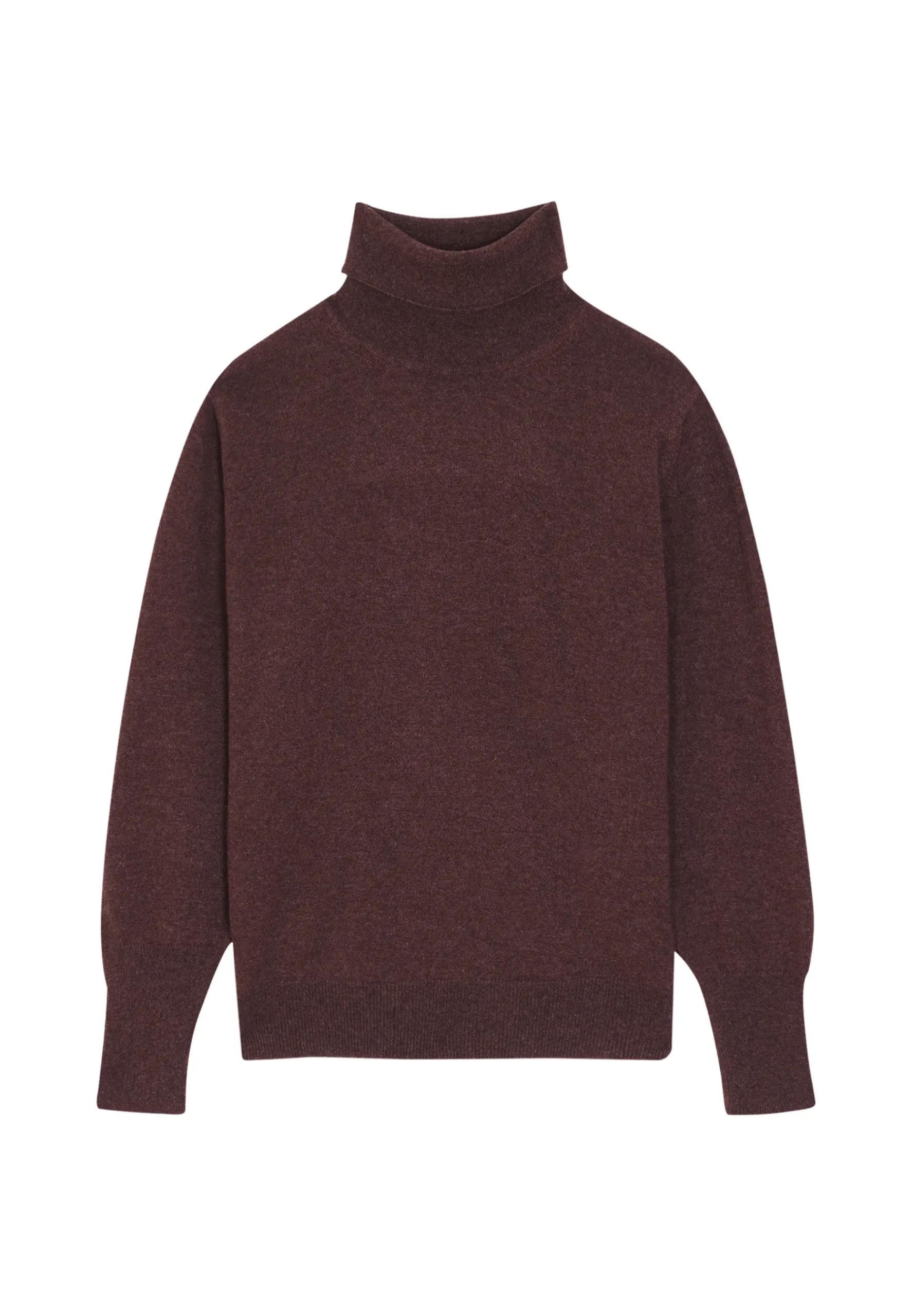 Montagut Les Incontournables-Pull col roulé en cachemire - Anabelle 47Marron foncé