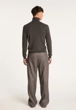 Montagut Pulls-Pull col roulé en cachemire - Bruno 10-Gris foncé