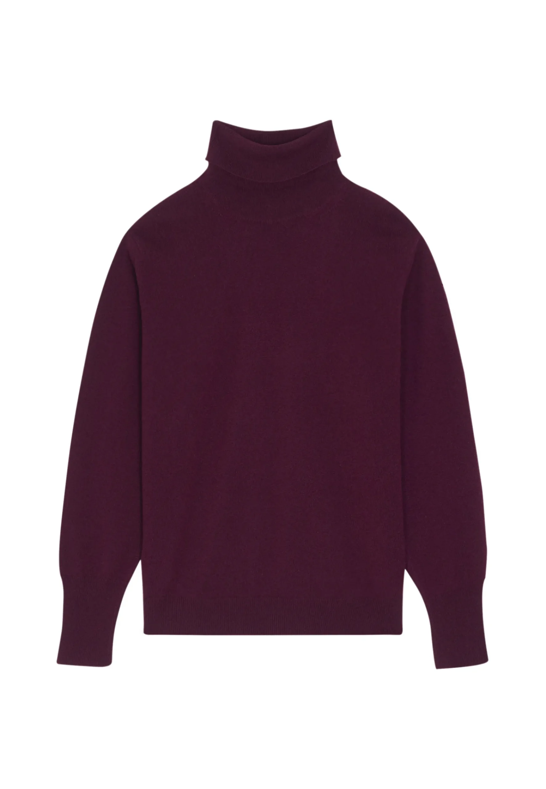 Montagut Les Incontournables-Pull col roulé en cachemire - Anabelle 18-Violet foncé