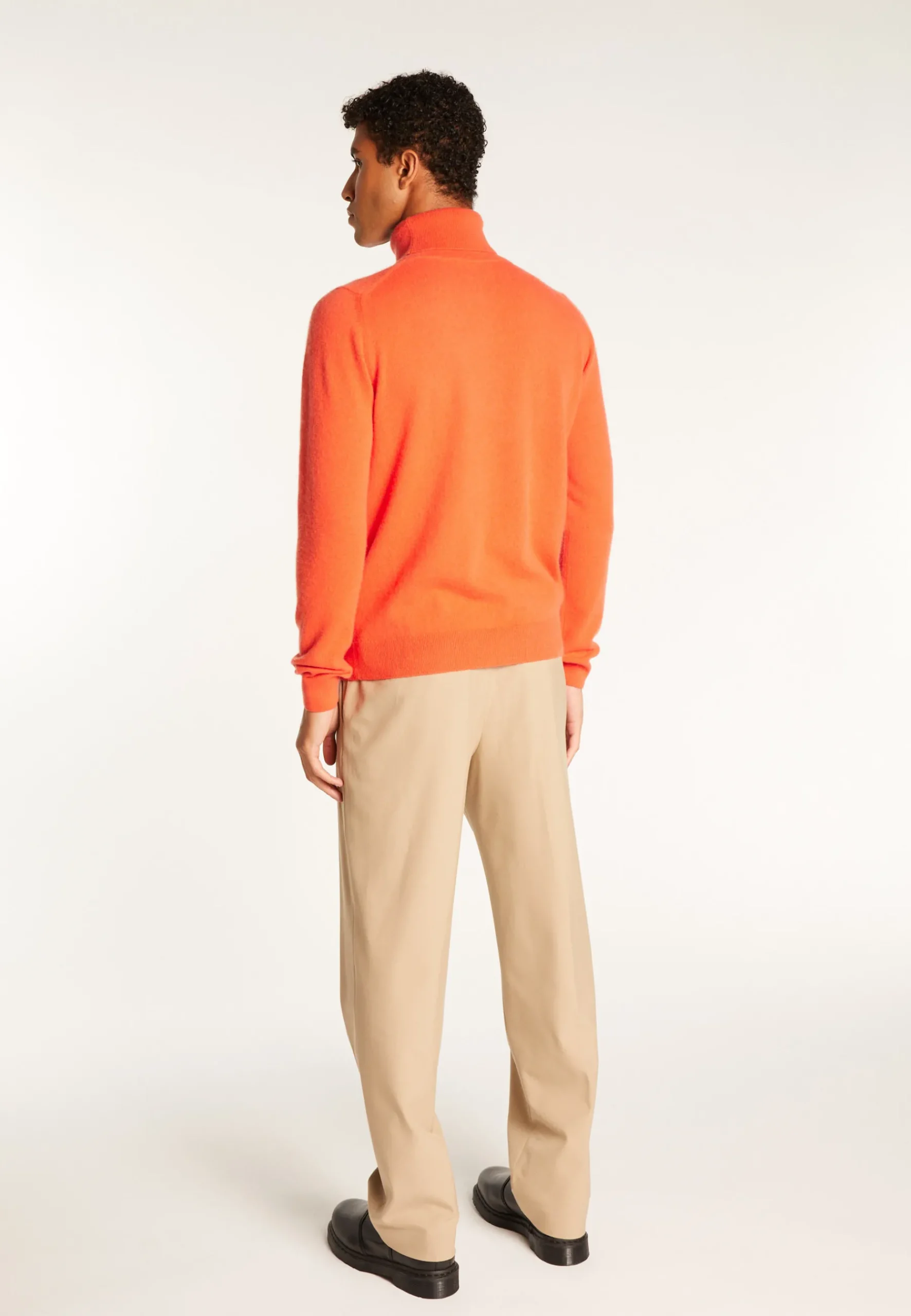 Montagut Pulls-Pull col roulé en cachemire - Eduardo 15-Orange