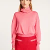 Montagut Les Incontournables-Pull col roulé en laine mérinos - Alisa 91-Fuchsia
