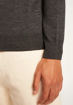 Montagut Pulls-Pull col roulé en laine mérinos - Enzo 10-Gris foncé