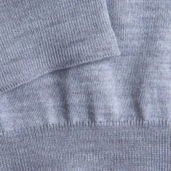 Montagut Pulls-Pull col roulé en laine mérinos - Enzo 11-Gris clair