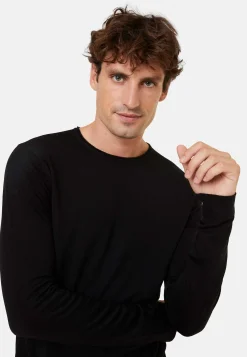 Montagut Pulls-Pull col roulotté laine mérinos - Rythme 01-Noir