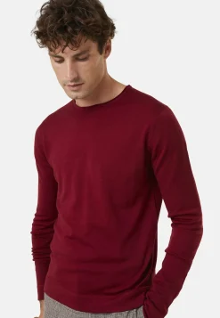 Montagut Pulls-Pull col roulotté laine mérinos - Rythme 51-Bordeaux