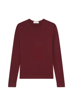 Montagut Pulls-Pull col roulotté laine mérinos - Rythme 51-Bordeaux