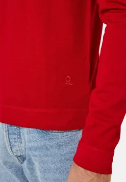 Montagut Pulls-Pull col roulotté laine mérinos - Rythme 52-Rouge