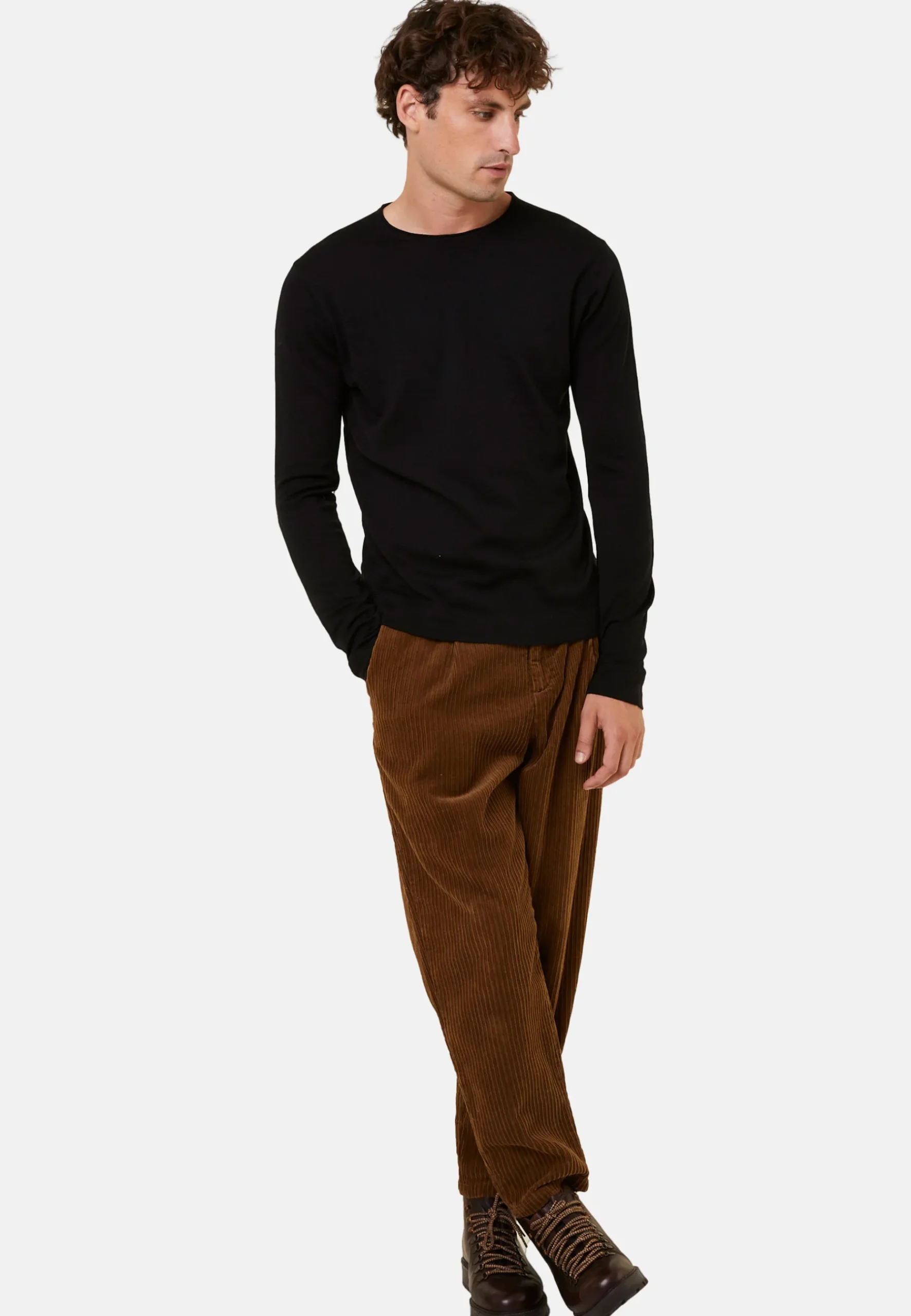 Montagut Pulls-Pull col roulotté laine mérinos - Rythme 01-Noir