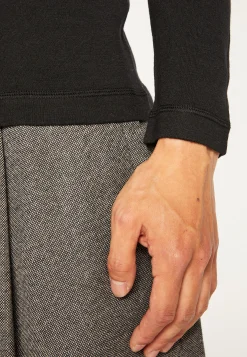 Montagut Pulls-Pull col tunisien en laine - Bono 01-Noir
