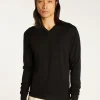 Montagut Pulls-Pull col V en laine mérinos - Elmo 01-Noir
