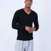 Montagut Pulls-Pull col V en laine mérinos - Elmo 01-Noir