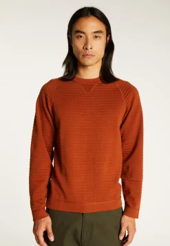 Montagut Pulls-Pull coton manches raglan - Dwight 07-Marron