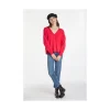 Montagut Les Incontournables-Pull court en cachemire - Alex 52-Rouge