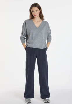 Montagut Les Incontournables-Pull court en cachemire - Alex 09-Gris moyen