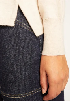 Montagut Les Incontournables-Pull court en cachemire - Alex 13-Beige moyen