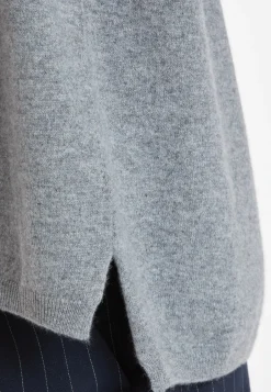 Montagut Les Incontournables-Pull court en cachemire - Alex 09-Gris moyen