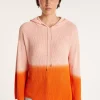 Montagut Pulls-Pull dégradé à capuche - Colombe 15-Orange