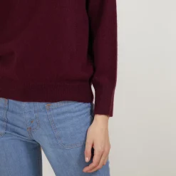 Montagut Pulls-Pull emmanchures marteau en cachemire - Breee 18-Violet foncé