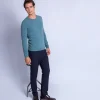Montagut Pulls-Pull en cachemire à col rond - Faustin 22-Vert moyen