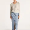Montagut Pulls-Pull en cachemire lin - Blondie 11-Gris clair