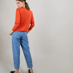 Montagut Pulls-Pull en cachemire lin - Blondie 15-Orange