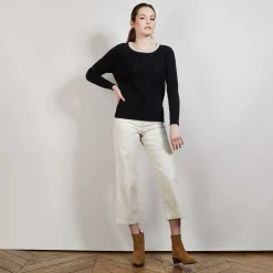 Montagut Pulls-Pull en coton - Alice 01-Noir