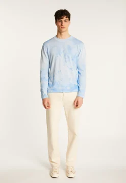 Montagut Pulls-Pull en coton - Mathias 62-Batik ciel