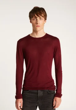 Montagut Pulls-Pull en fibre de bambou cachemire - Taffy 51-Bordeaux