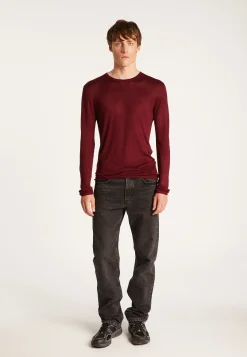 Montagut Pulls-Pull en fibre de bambou cachemire - Taffy 51-Bordeaux