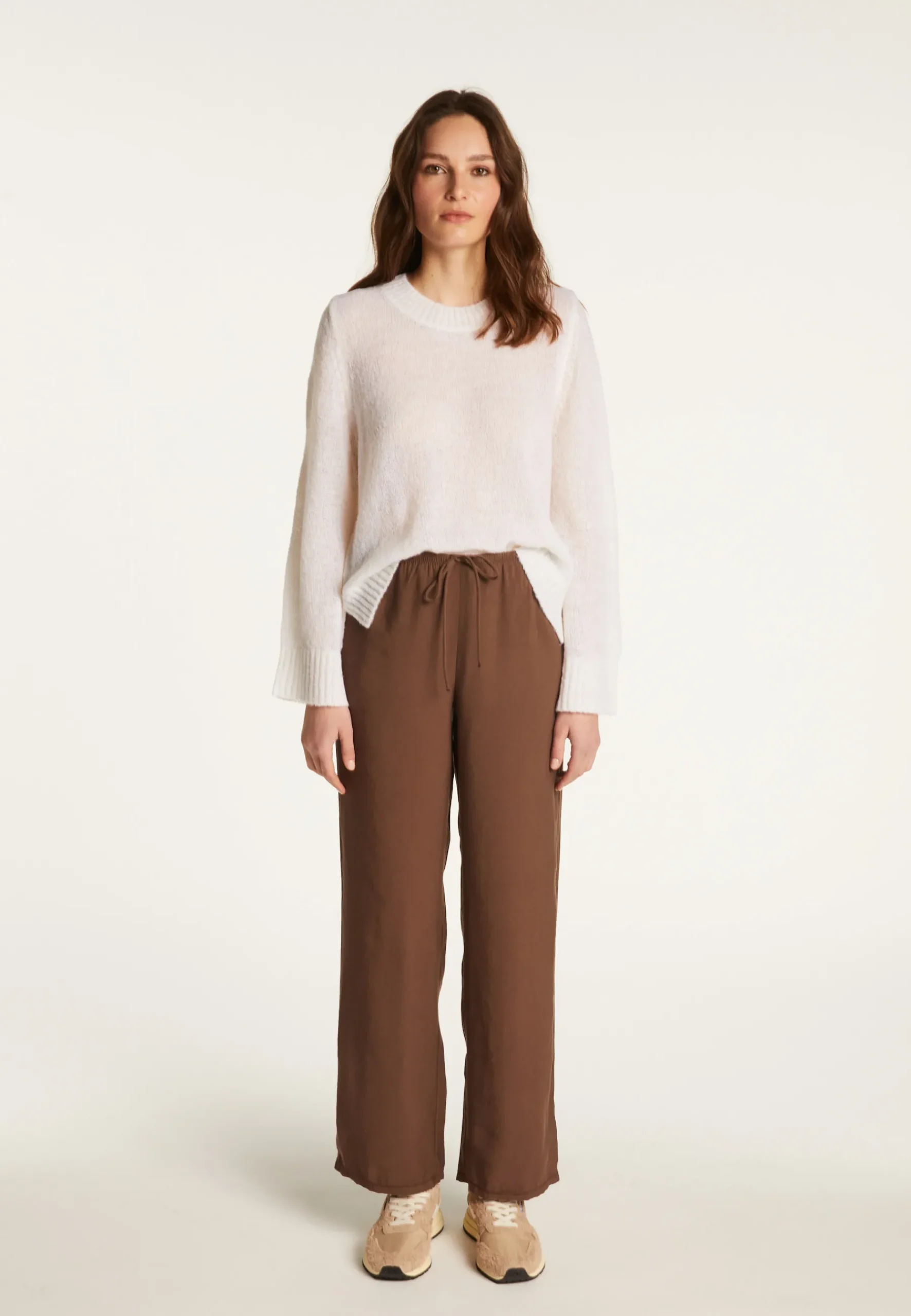 Montagut Pulls-Pull en laine - Fabiola 82-Ecru