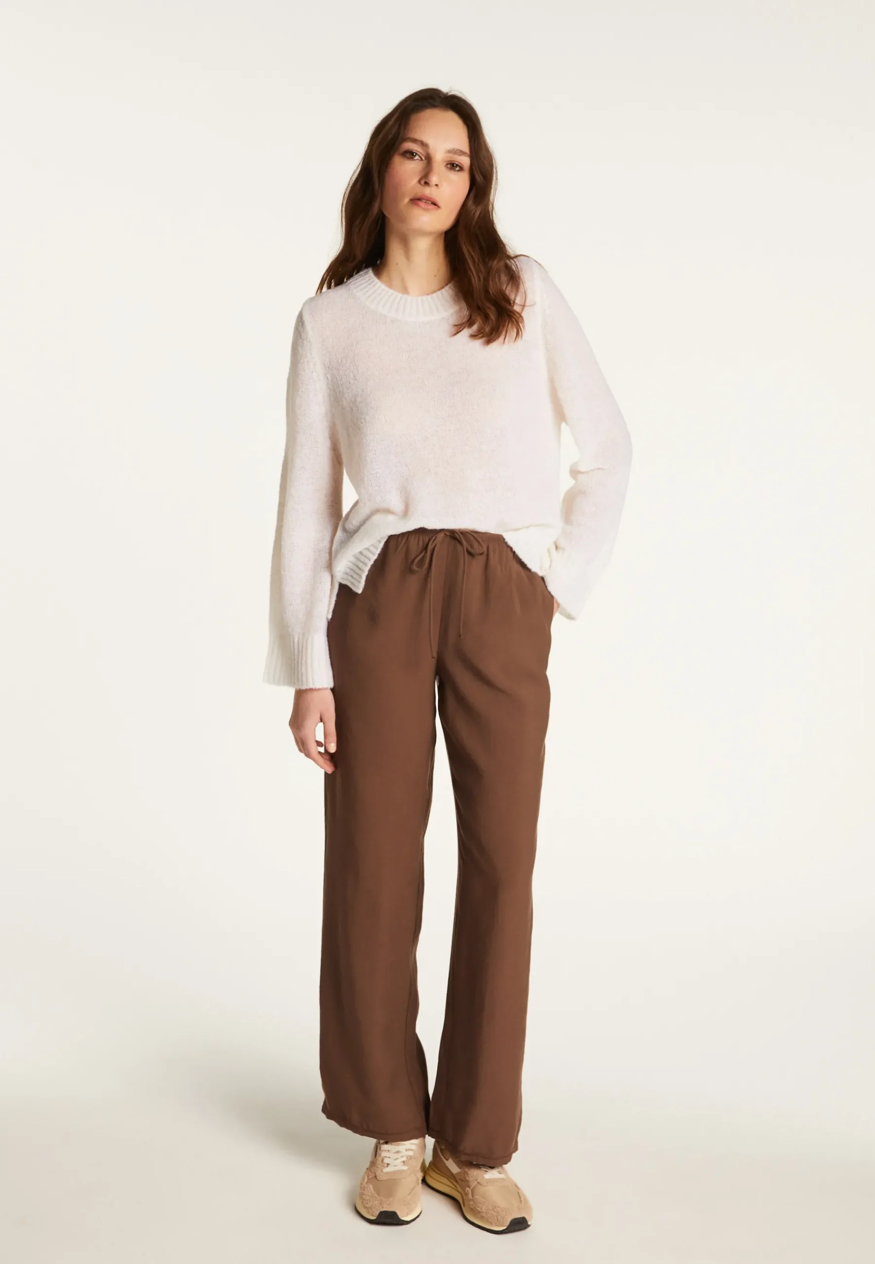 Montagut Pulls-Pull en laine - Fabiola 82-Ecru