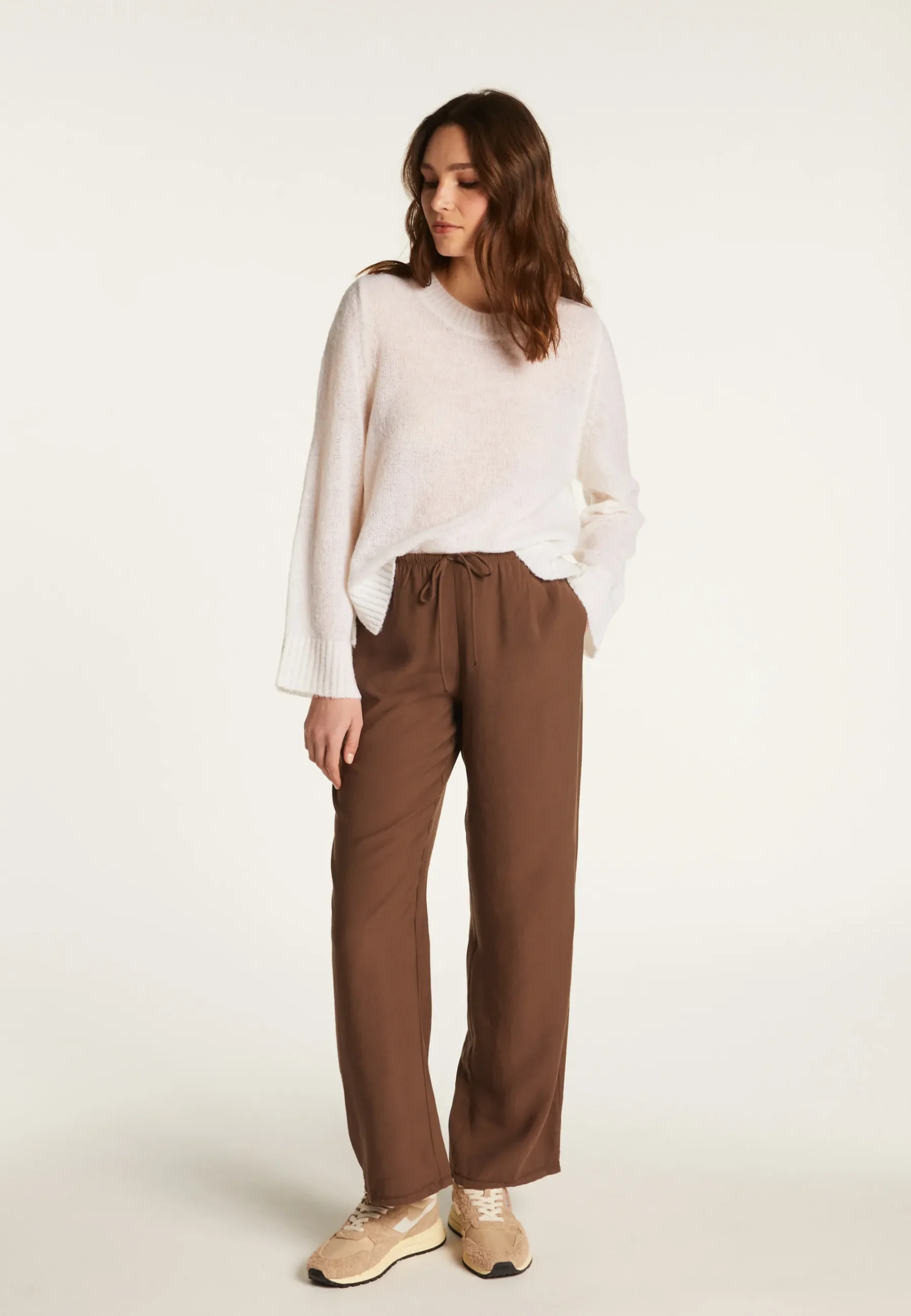 Montagut Pulls-Pull en laine - Fabiola 82-Ecru