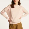 Montagut Pulls-Pull en laine boutons épaule - Gipsy 24-Rose clair