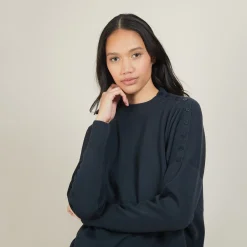 Montagut Pulls-Pull en laine boutons épaule - Gipsy 10-Gris foncé