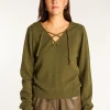 Montagut Pulls-Pull en laine et cachemire - Ramy 83-Kaki